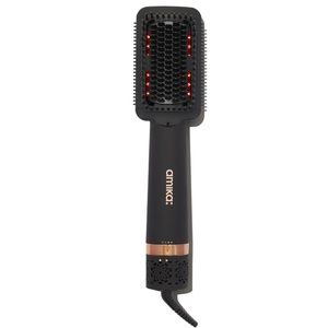 Amika Black and Gold Hair Tool 2 in 1 Hair Dryer & Straightening Brush